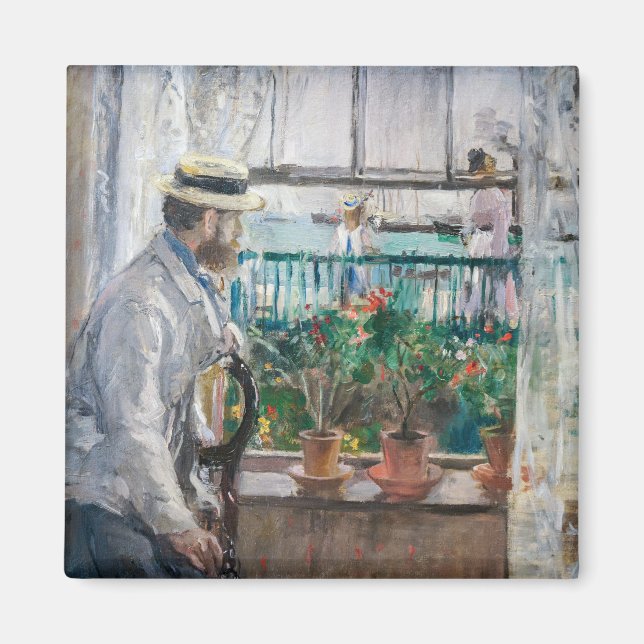 Berthe Morisot - Eugene Manet auf der Isle of Wigh Magnet (Vorne)