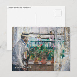 Berthe Morisot - Eugene Manet auf der Isle of Wigh Postkarte