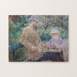 Berthe Morisot - Eugene Manet mit seiner Tochter