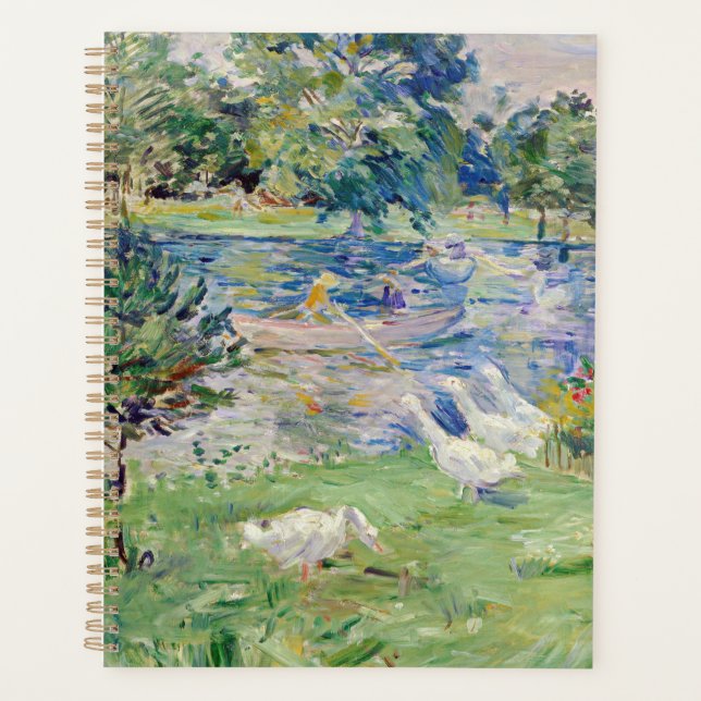 Berthe Morisot - Fille en bateau avec oie (Devant)