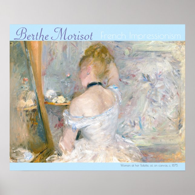 Berthe Morisot Französisch Impressionismus Frauen  Poster (Vorne)