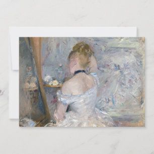 Berthe Morisot - Frau bei ihrer Toilette Einladung