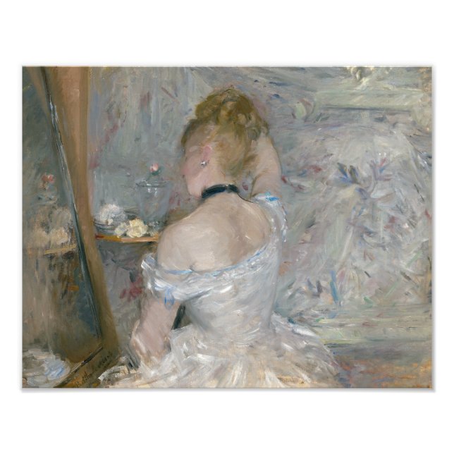 Berthe Morisot - Frau in ihrer Toilette Fotodruck (Vorne)