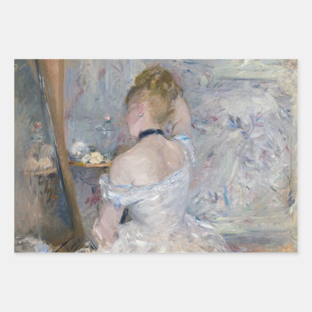 Berthe Morisot - Frau in ihrer Toilette Geschenkpapier Set (Vorderseite)