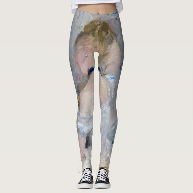 Berthe Morisot - Frau in ihrer Toilette Leggings (Vorderseite)