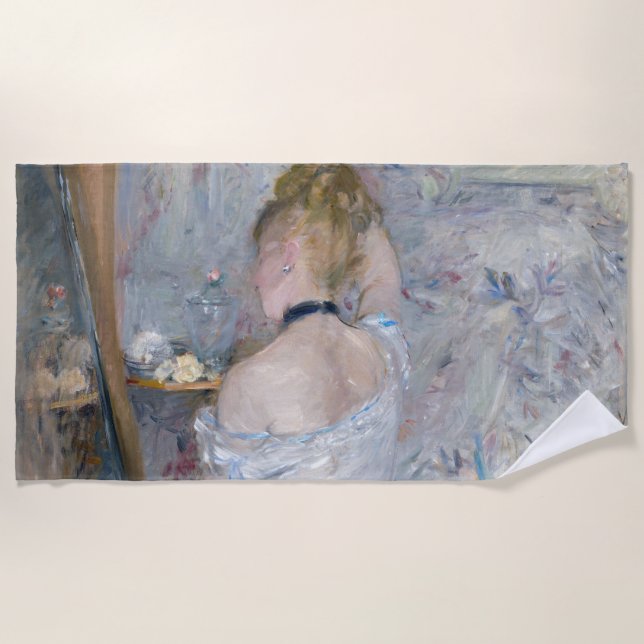 Berthe Morisot - Frau in ihrer Toilette Strandtuch (Vorderseite)