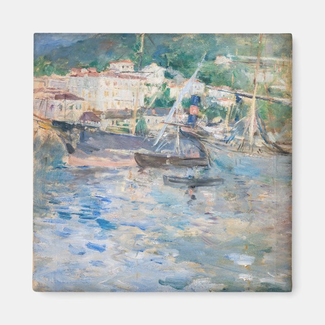Berthe Morisot - Hafen von Nizza Magnet (Vorne)