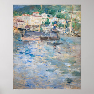 Berthe Morisot - Hafen von Nizza Poster