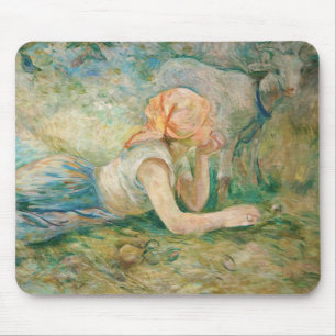 Berthe Morisot - Hirtenfrau ruhend Mousepad