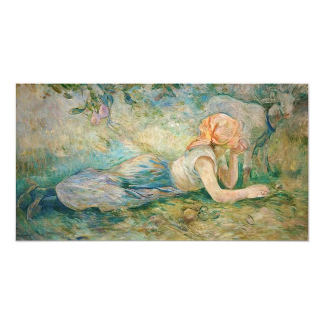 Berthe Morisot - Hirtenruhe Fotodruck (Vorne)