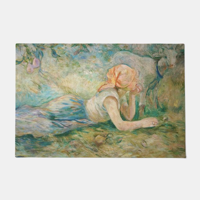 Berthe Morisot - Hirtenruhe Fußmatte (Vorderseite)