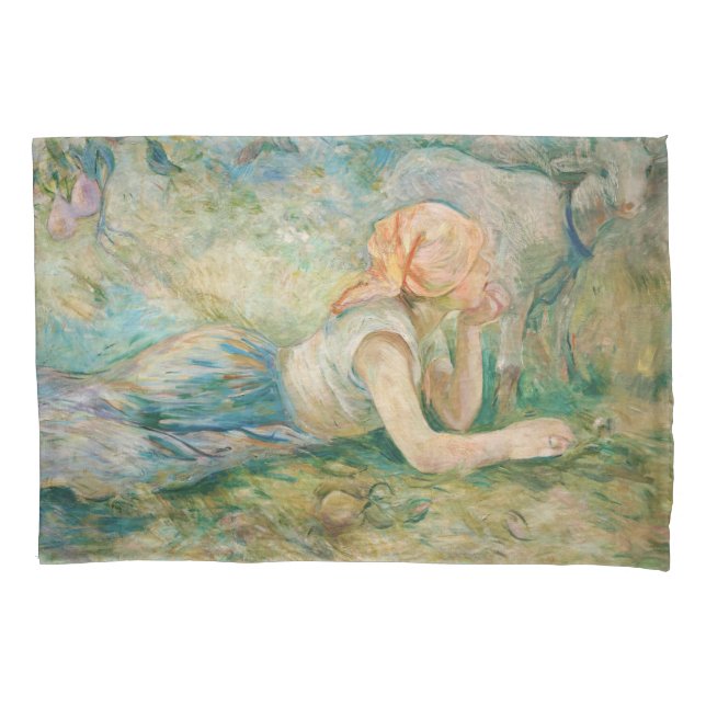 Berthe Morisot - Hirtenruhe Kissenbezug (Vorderseite)