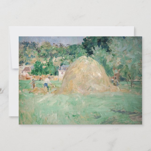 Berthe Morisot - Hystacks at Bougival Dankeskarte (Vorderseite)