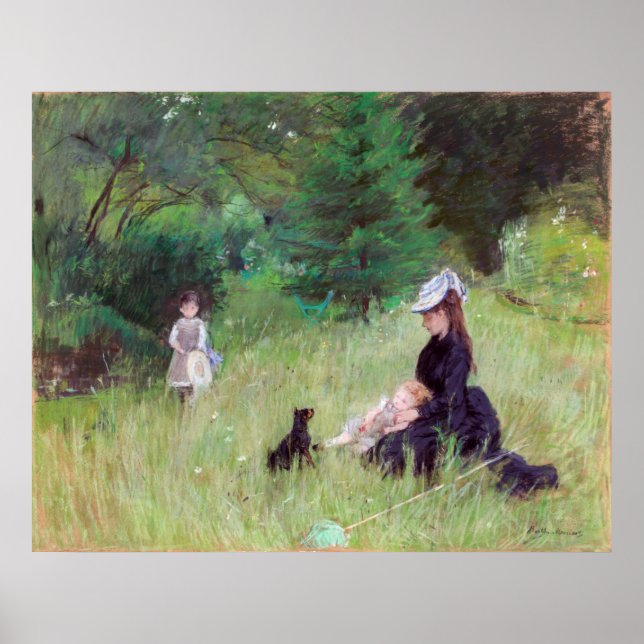 Berthe Morisot - Im Park Poster (Vorne)