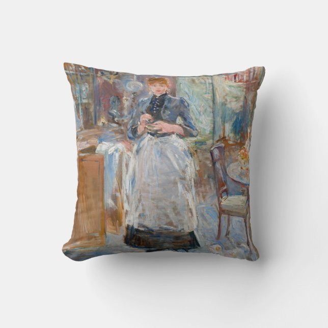 Berthe Morisot - Im Speisesaal Kissen (Vorderseite)