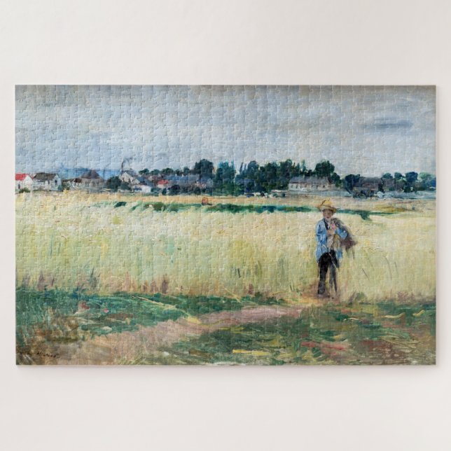 Berthe Morisot - Im Wheatfield bei Gennevillie (Horizontal)