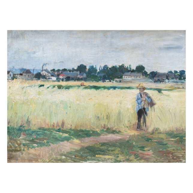 Berthe Morisot - Im Wheatfield bei Gennevillie Tischdecke (Vorderseite (Horizontal))