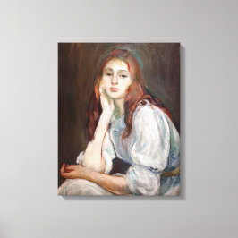 Berthe Morisot - Julie Daydreaming Leinwanddruck