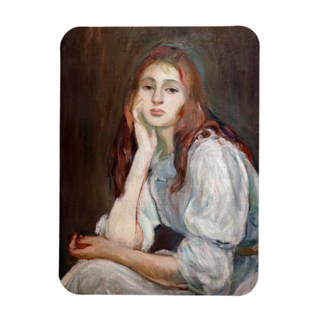 Berthe Morisot - Julie Daydreaming Magnet (Vertikal)