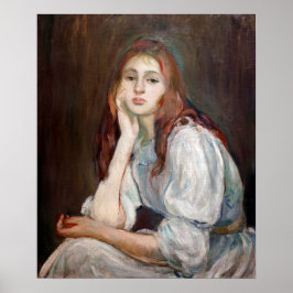 Berthe Morisot - Julie Daydreaming Poster