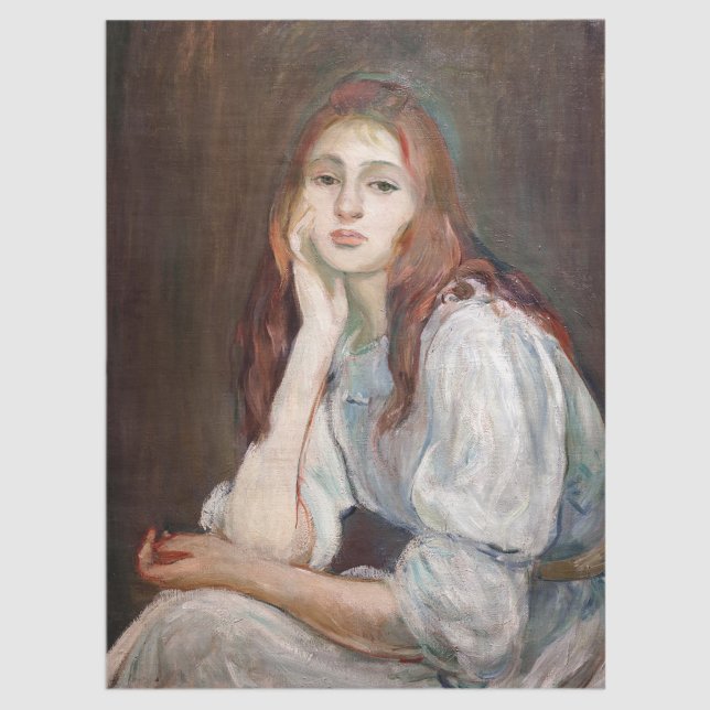 Berthe Morisot - Julie Daydreaming Seidenpapier (Von Creator hochgeladen)