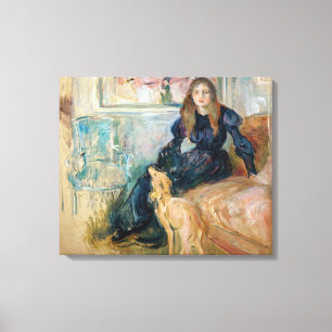 Berthe Morisot - Julie und ihr Windhund Laerte Leinwanddruck