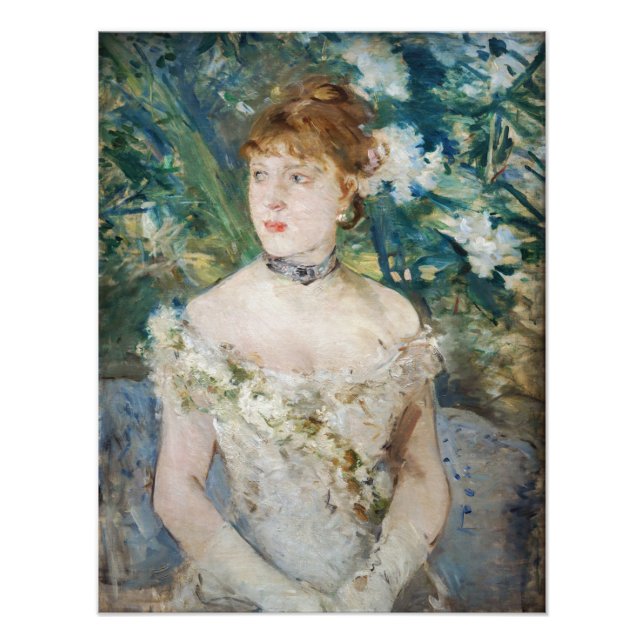 Berthe Morisot - Junge Frau in einem Baseball Fotodruck (Vorne)