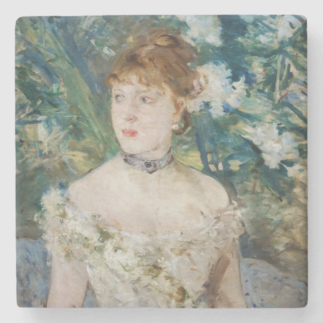 Berthe Morisot - Junge Frau in einem Baseball Steinuntersetzer (Vorderseite)