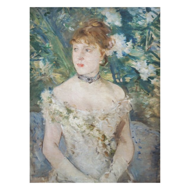 Berthe Morisot - Junge Frau in einem Baseball Tischdecke (Vorderseite)
