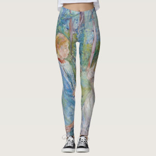 Berthe Morisot - Junge Mädchen am Fenster Leggings