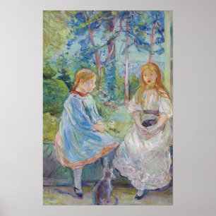 Berthe Morisot - Junge Mädchen am Fenster Poster