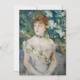 Berthe Morisot - Junges Mädchen in einem Ballkleid Einladung