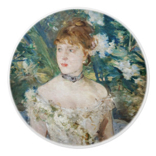 Berthe Morisot - Junges Mädchen in einem Ballkleid Keramikknauf