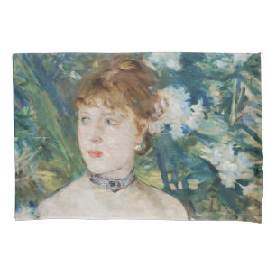 Berthe Morisot - Junges Mädchen in einem Ballkleid Kissenbezug