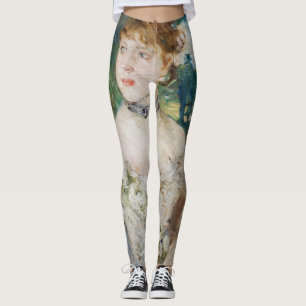 Berthe Morisot - Junges Mädchen in einem Ballkleid Leggings