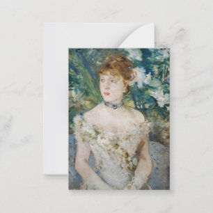 Berthe Morisot - Junges Mädchen in einem Ballkleid Mitteilungskarte
