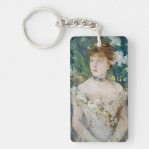 Berthe Morisot - Junges Mädchen in einem Ballkleid Schlüsselanhänger