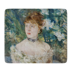 Berthe Morisot - Junges Mädchen in einem Ballkleid Schneidebrett