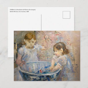 Berthe Morisot - Kinder im Becken Postkarte