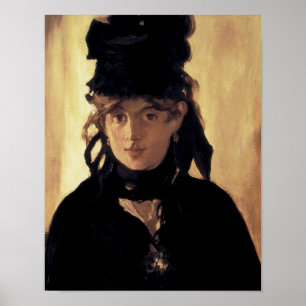 Berthe Morisot mit einem Blumenstrauß der Veilchen Poster