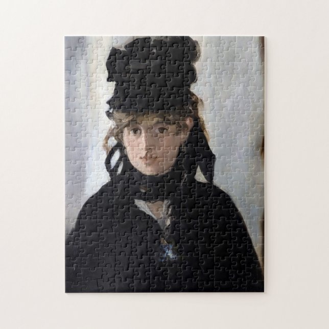 Berthe Morisot mit einem Bouquet aus Violetten, Ma (Vertikal)