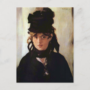 Berthe Morisot mit einem Bouquet von Violets, Mane Postkarte