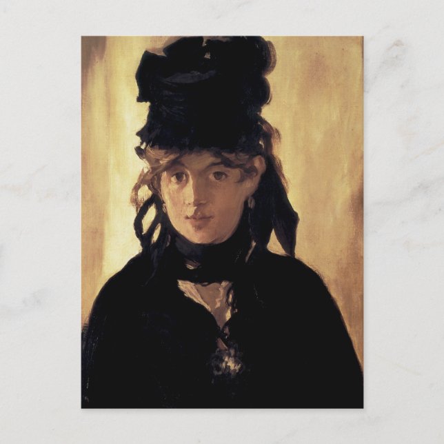 Berthe Morisot mit einem Bouquet von Violets Postkarte (Vorderseite)