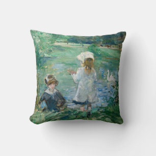 Berthe Morisot - Neben einem See Kissen