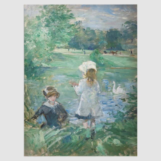 Berthe Morisot - Neben einem See Seidenpapier (Von Creator hochgeladen)