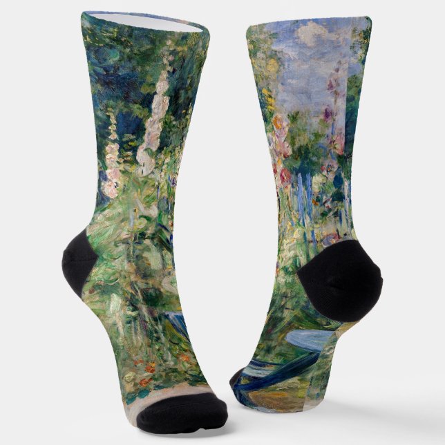 Berthe Morisot - Rose Tremieres Socken (Gewinkelt)