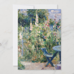 Berthe Morisot - Rosen / Stockrosen Dankeskarte
