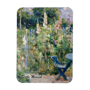 Berthe Morisot - Rosen / Stockrosen Magnet