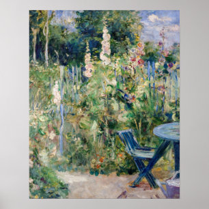 Berthe Morisot - Rosen / Stockrosen Poster