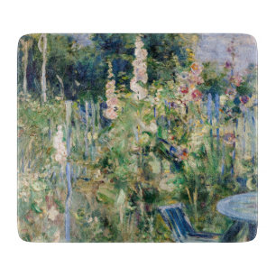 Berthe Morisot - Rosen / Stockrosen Schneidebrett